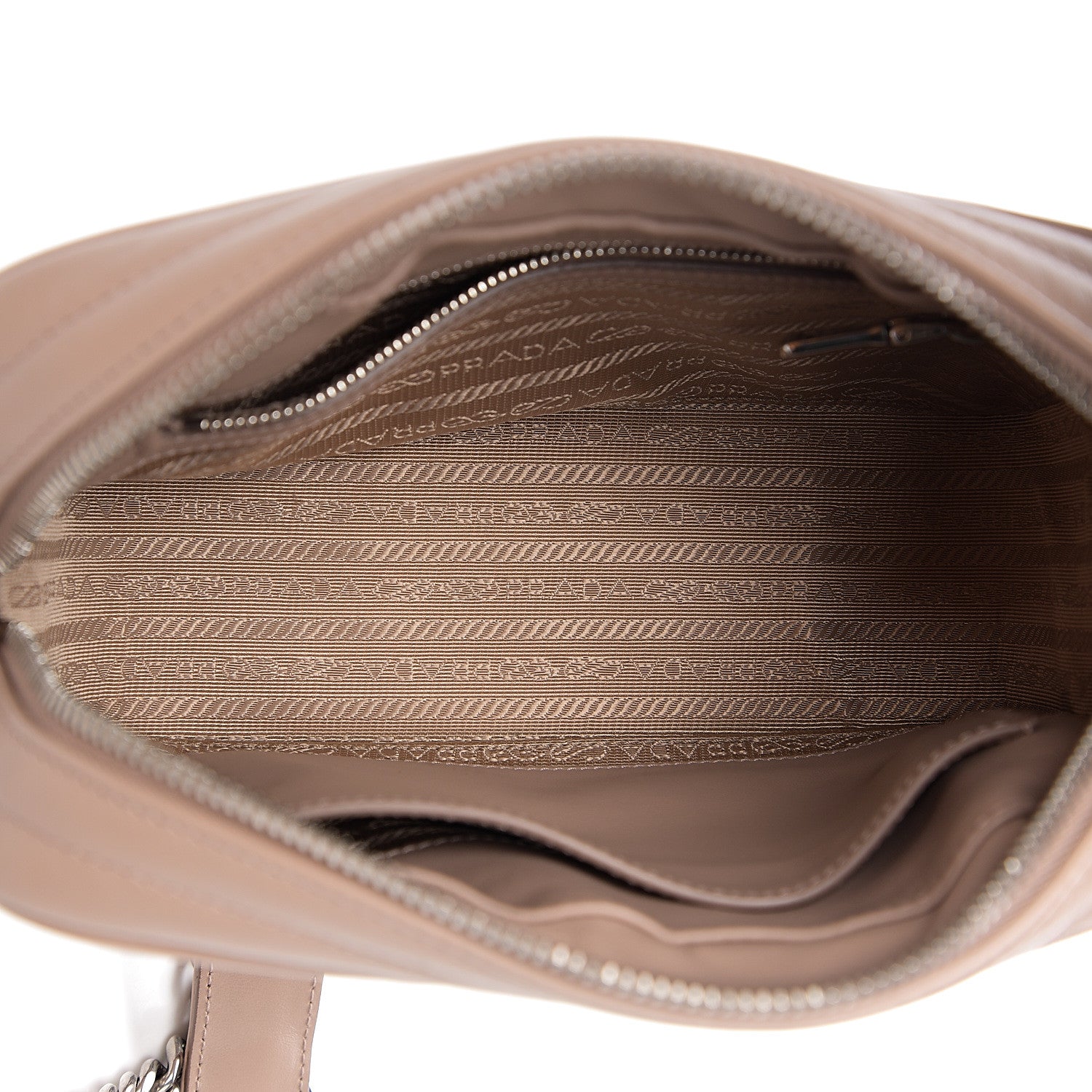 Prada Soft Calfskin Diagramme Crossbody Bag Cipria 4 of 8
