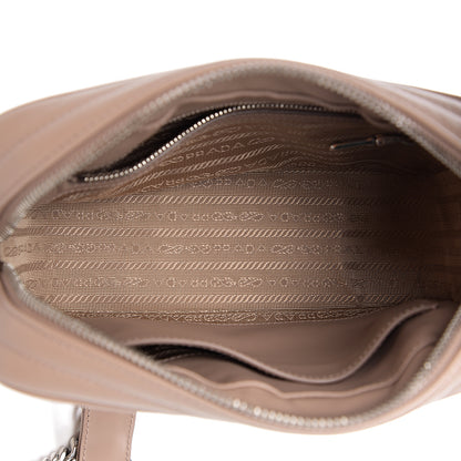 Prada Soft Calfskin Diagramme Crossbody Bag Cipria 4 of 8
