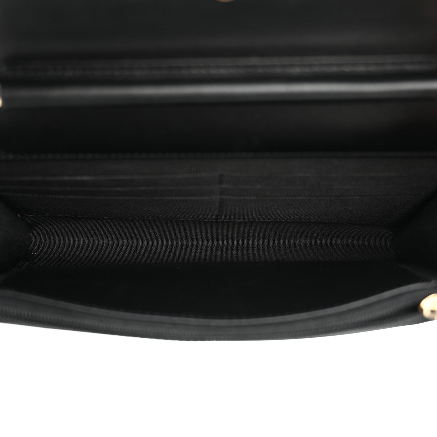 Chanel Caviar Quilted CC Filigree Wallet On Chain WOC Black 5 of 13