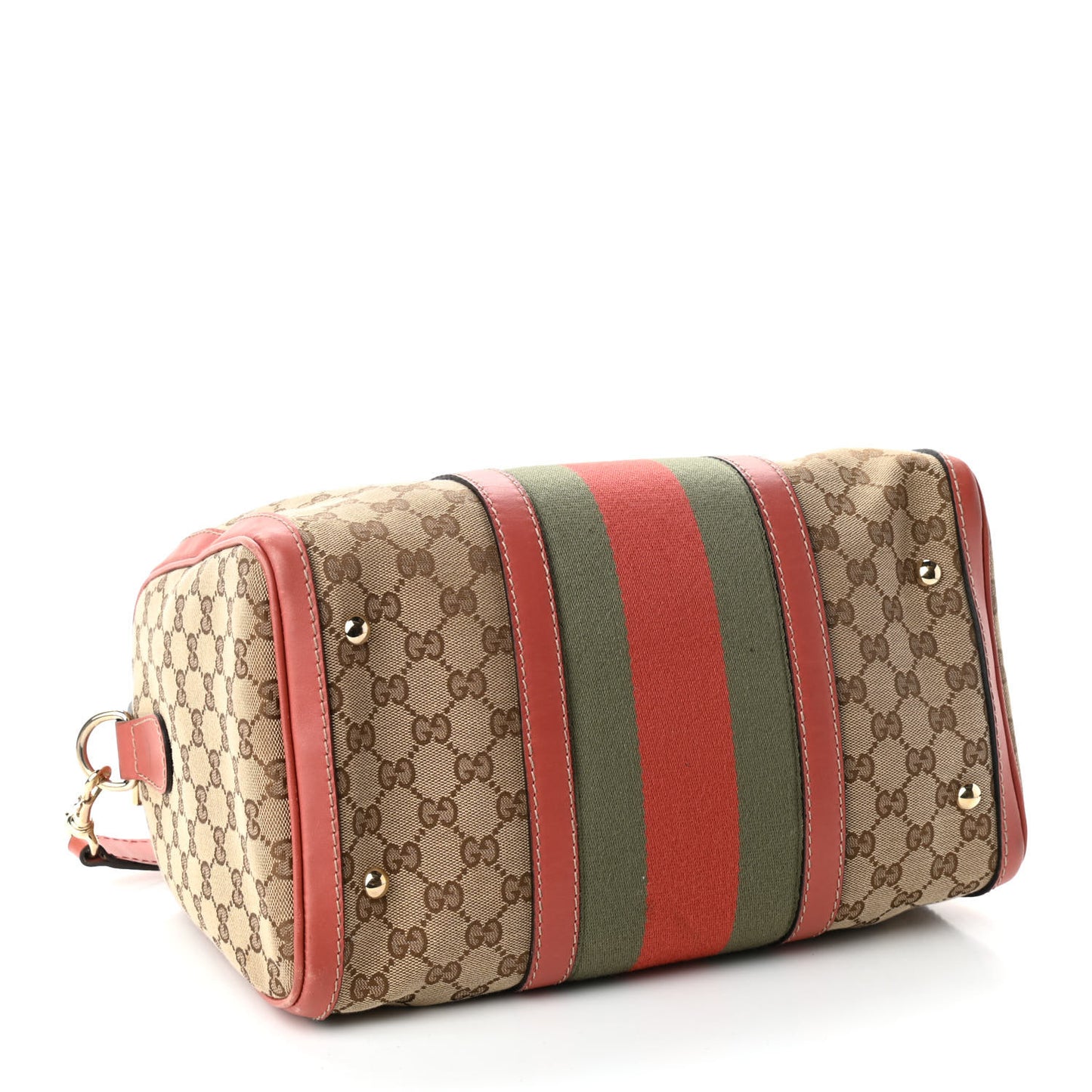 Monogram Vintage Web Medium Boston Pink