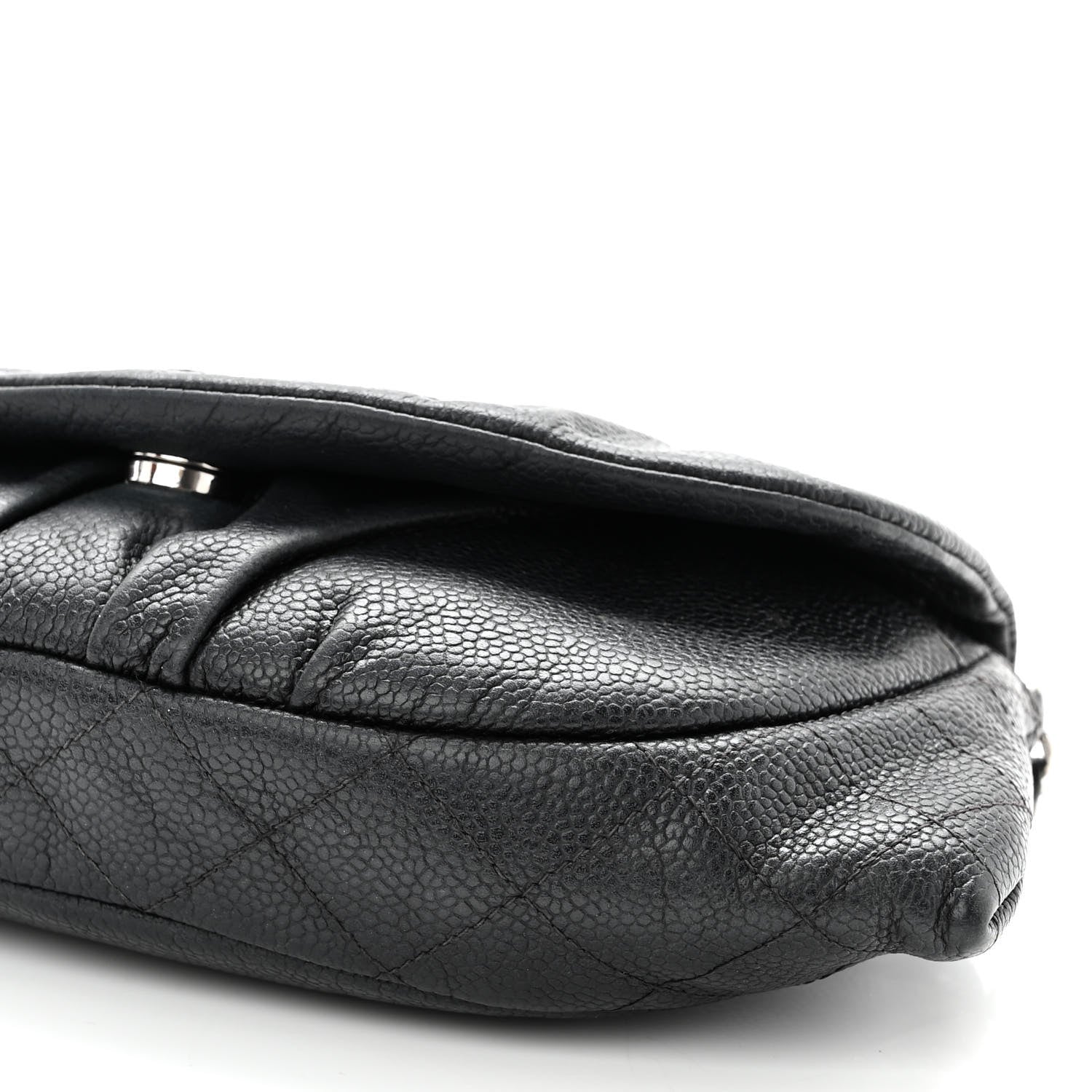 Chanel Caviar Half Moon Wallet On Chain WOC Black 12 of 13