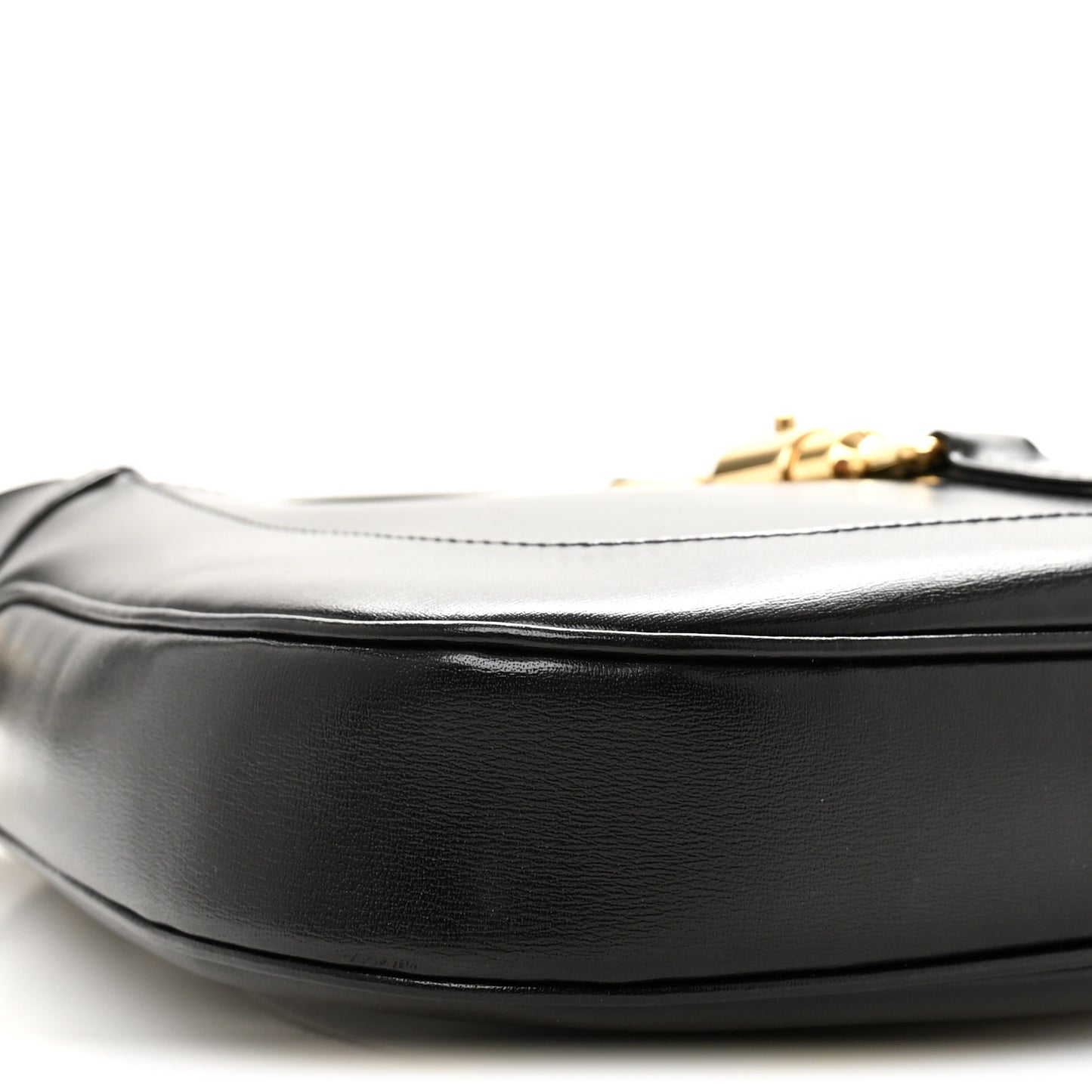 Boarded Dyana Lux Calfskin Small Jackie 1961 Hobo Black