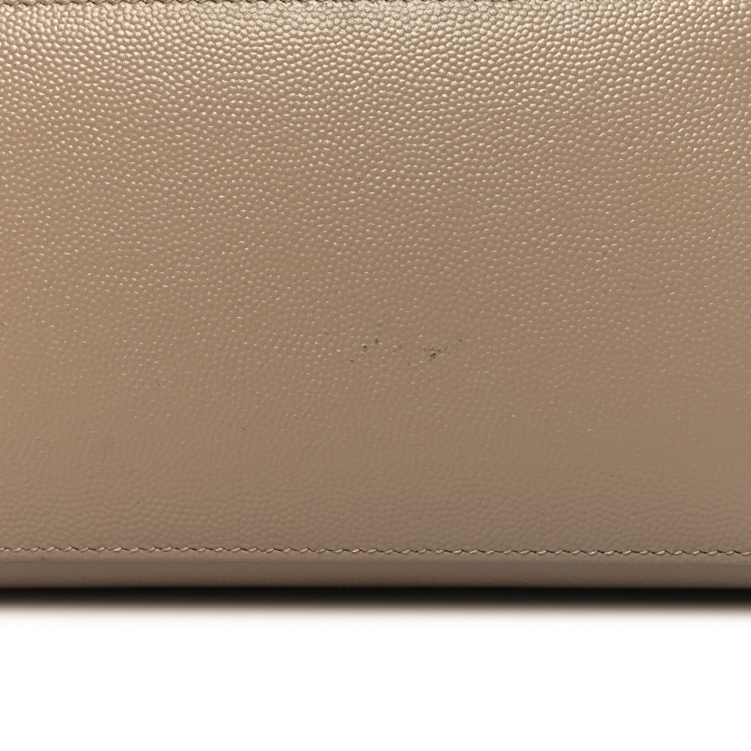 Saint Laurent Grain de Poudre Medium Classic Monogram Cassandra Top Handle Dark Beige 11 of 11