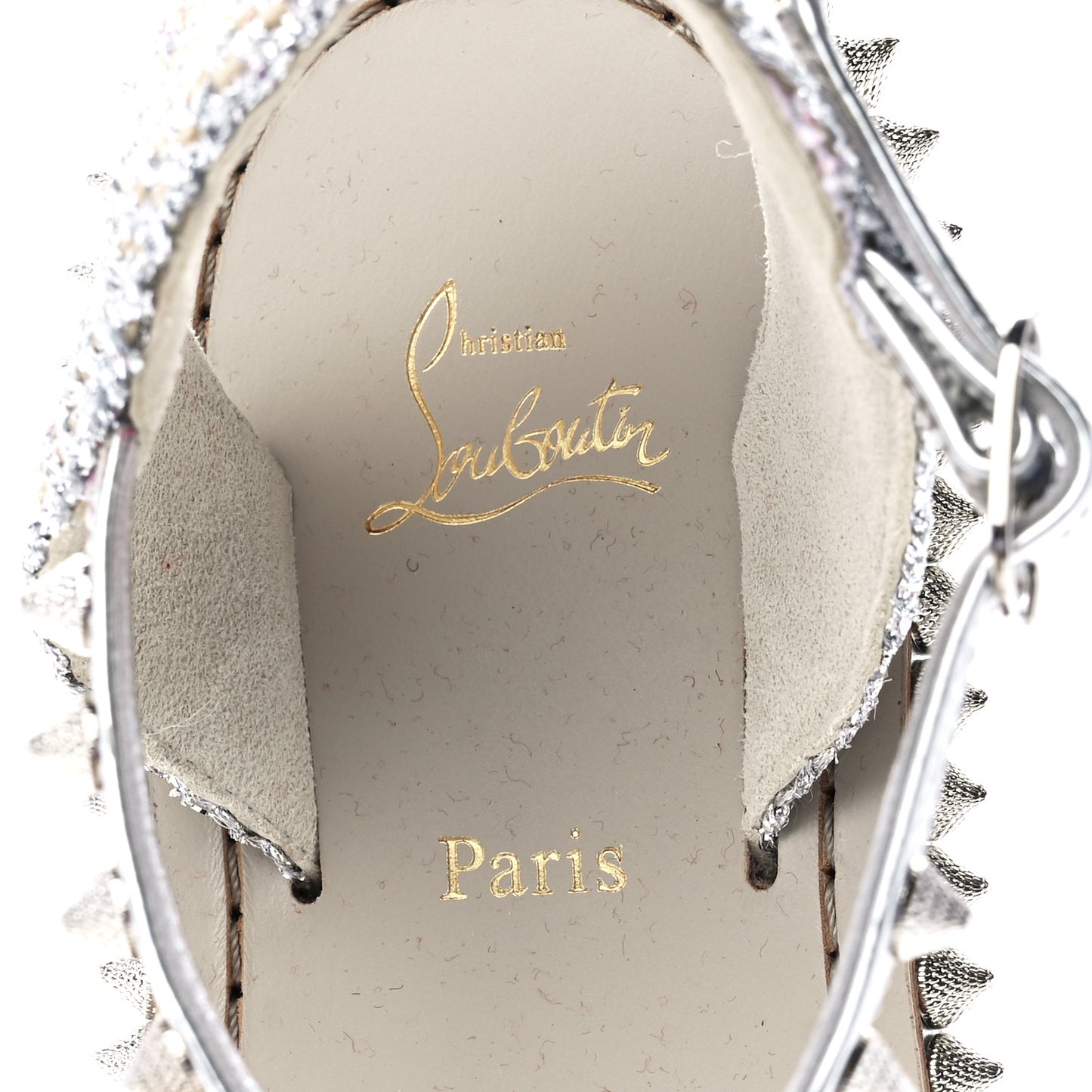 Specchio Cordorella Flat Sandals 35 Silver