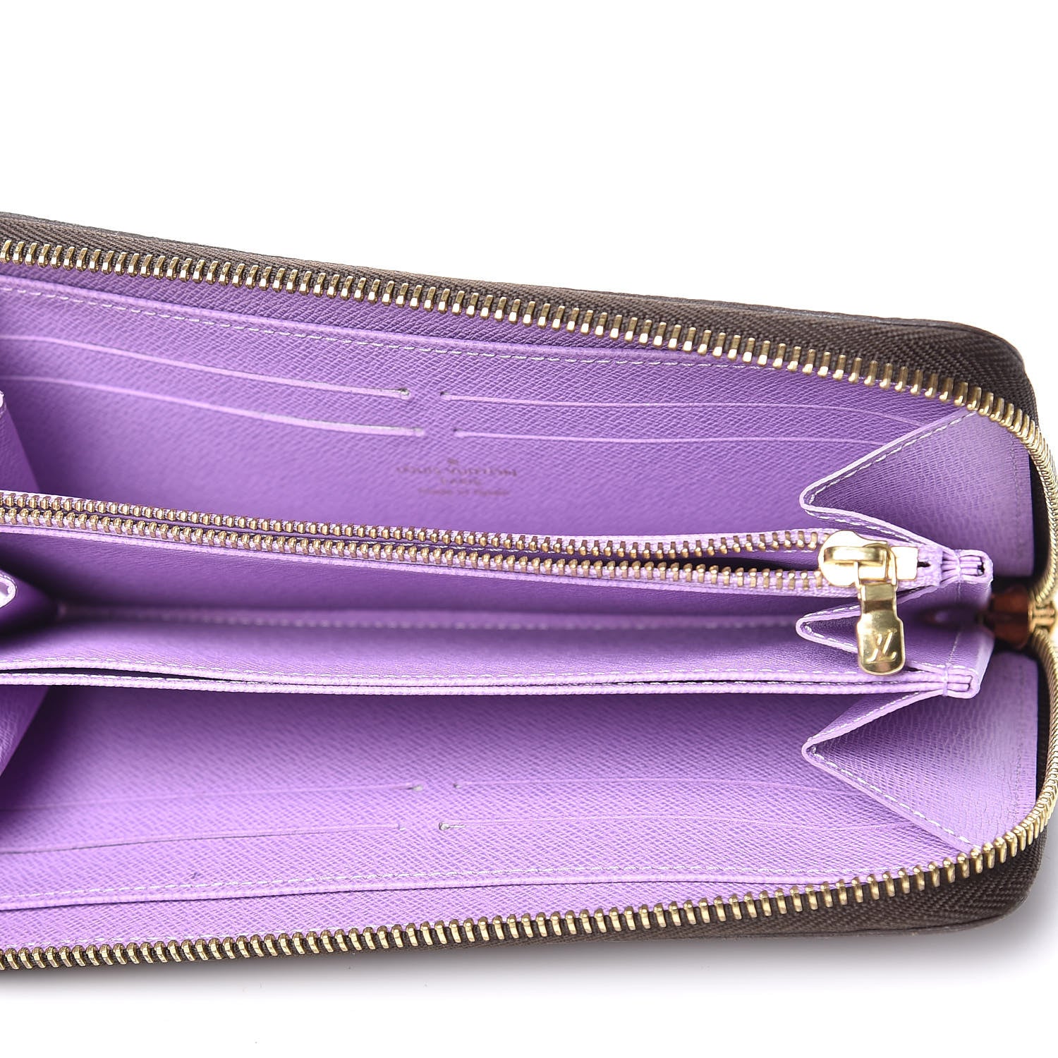 Louis Vuitton Damier Ebene Illustre Zippy Wallet Violet 5 of 7