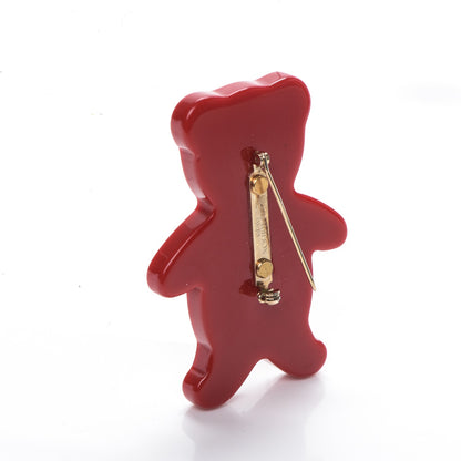 Louis Vuitton Monogram Teddy Bear Nonours Pin Brooch 3 of 5