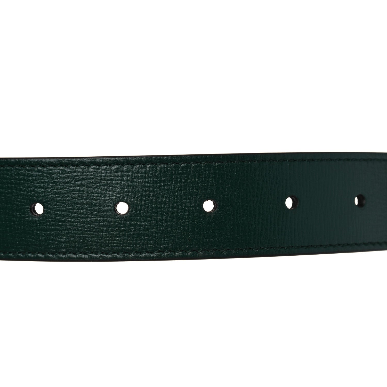 Gucci Azalea Calfskin Enamel Monochrome Double G 30mm Belt 85 34 Vintage Green 4 of 4