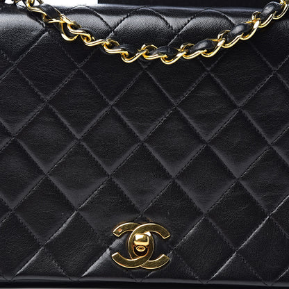 Chanel Lambskin Quilted Small Single Flap Bag Black 11 of 12