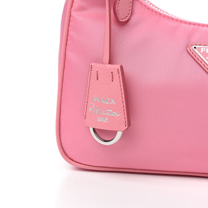 Prada Nylon Re-Edition 2005 Shoulder Bag Begonia 11 of 11