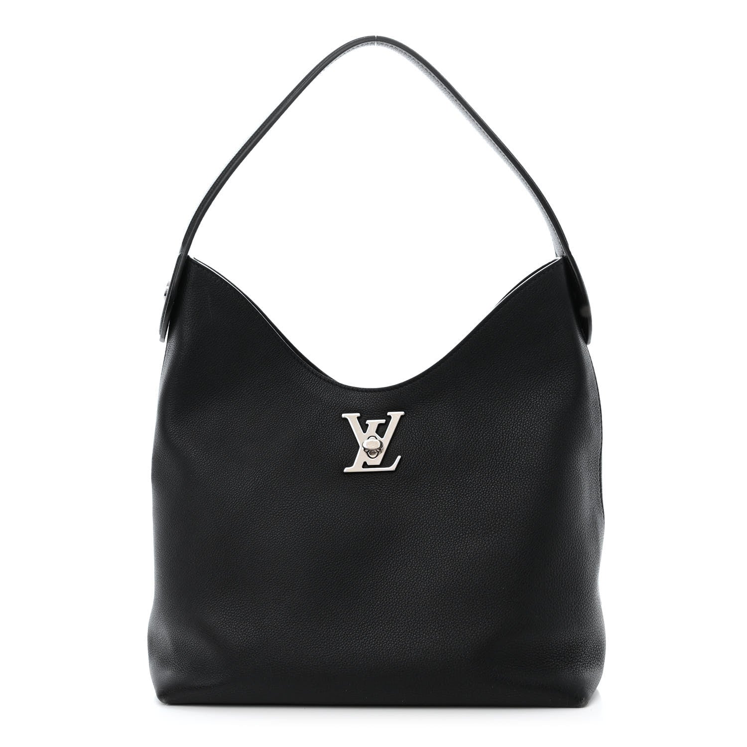 Louis Vuitton Calfskin Lockme Hobo Black 1 of 11