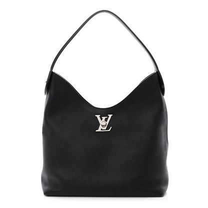 Louis Vuitton Calfskin Lockme Hobo Black 1 of 11