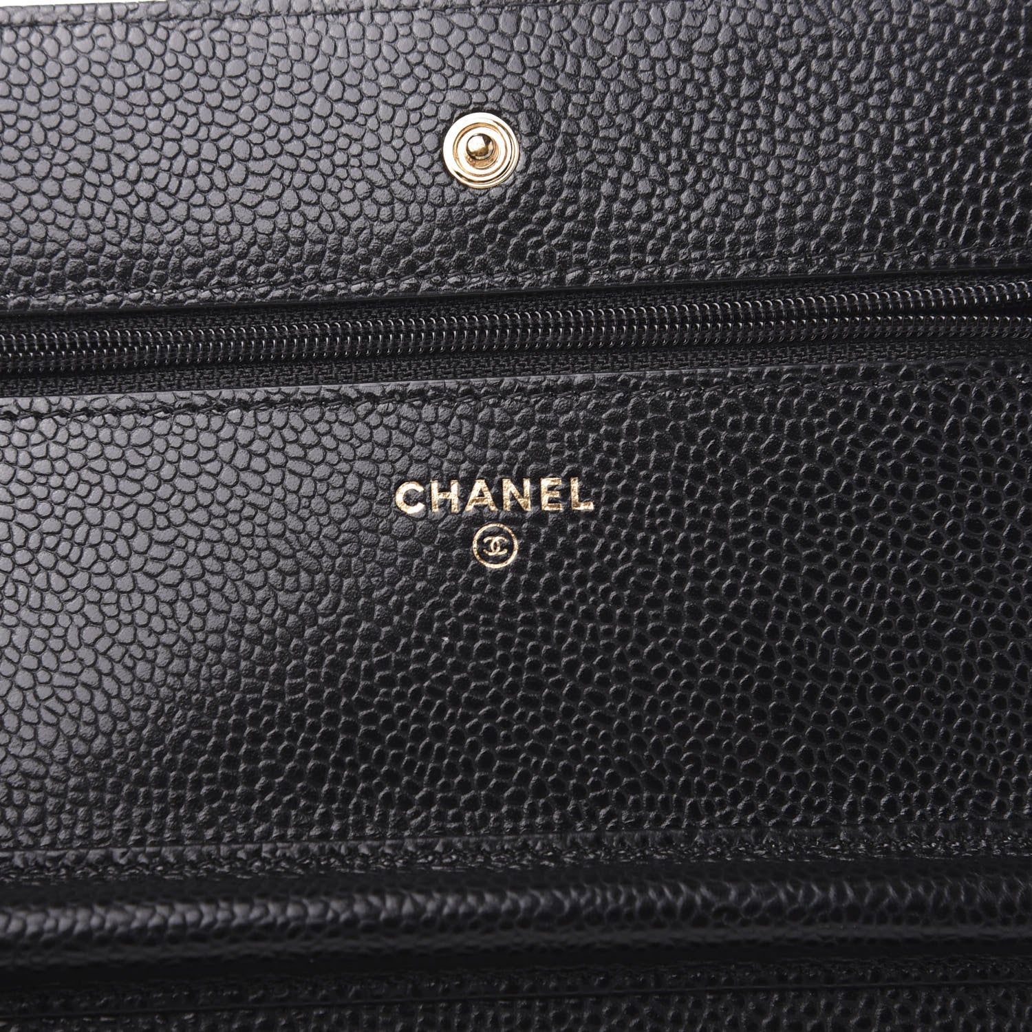 Chanel Caviar Quilted Wallet On Chain WOC Black 10 of 11