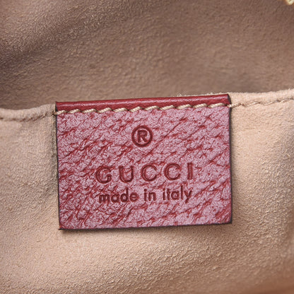 Gucci GG Supreme Monogram Flora Web Mini Ophidia Shoulder Bag Red 5 of 10
