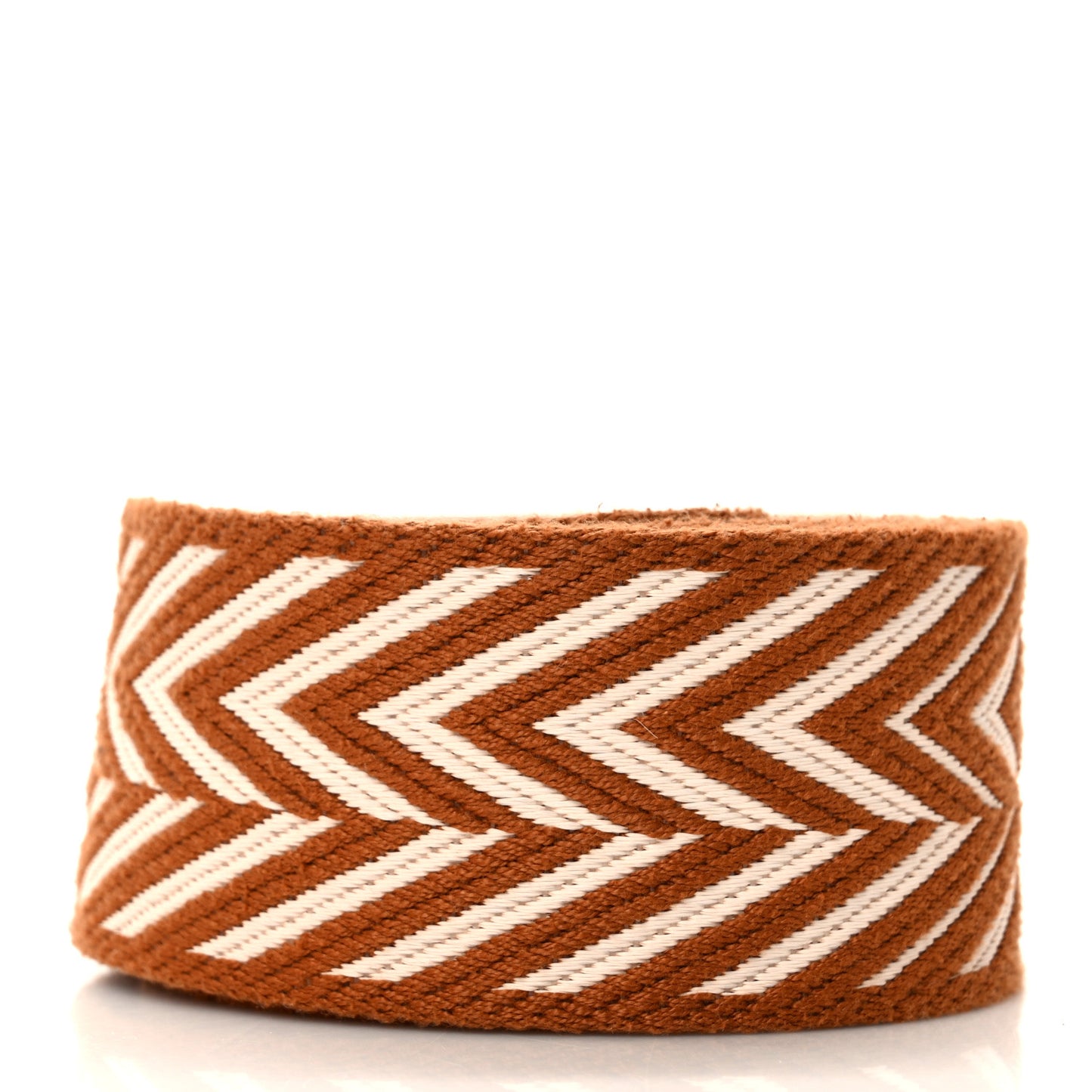 Toile Swift 50mm Sangle ZigZag Shoulder Strap Gold White