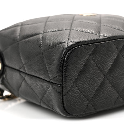 Chanel Caviar Quilted Hobo Clutch With Chain  Black 9 of 10