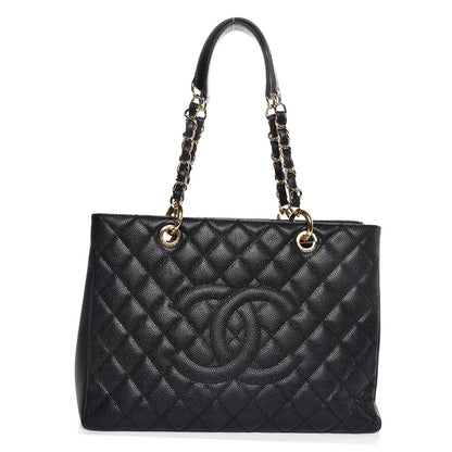 Chanel Caviar Quilted Grand Shopping Tote GST Black 1 of 7