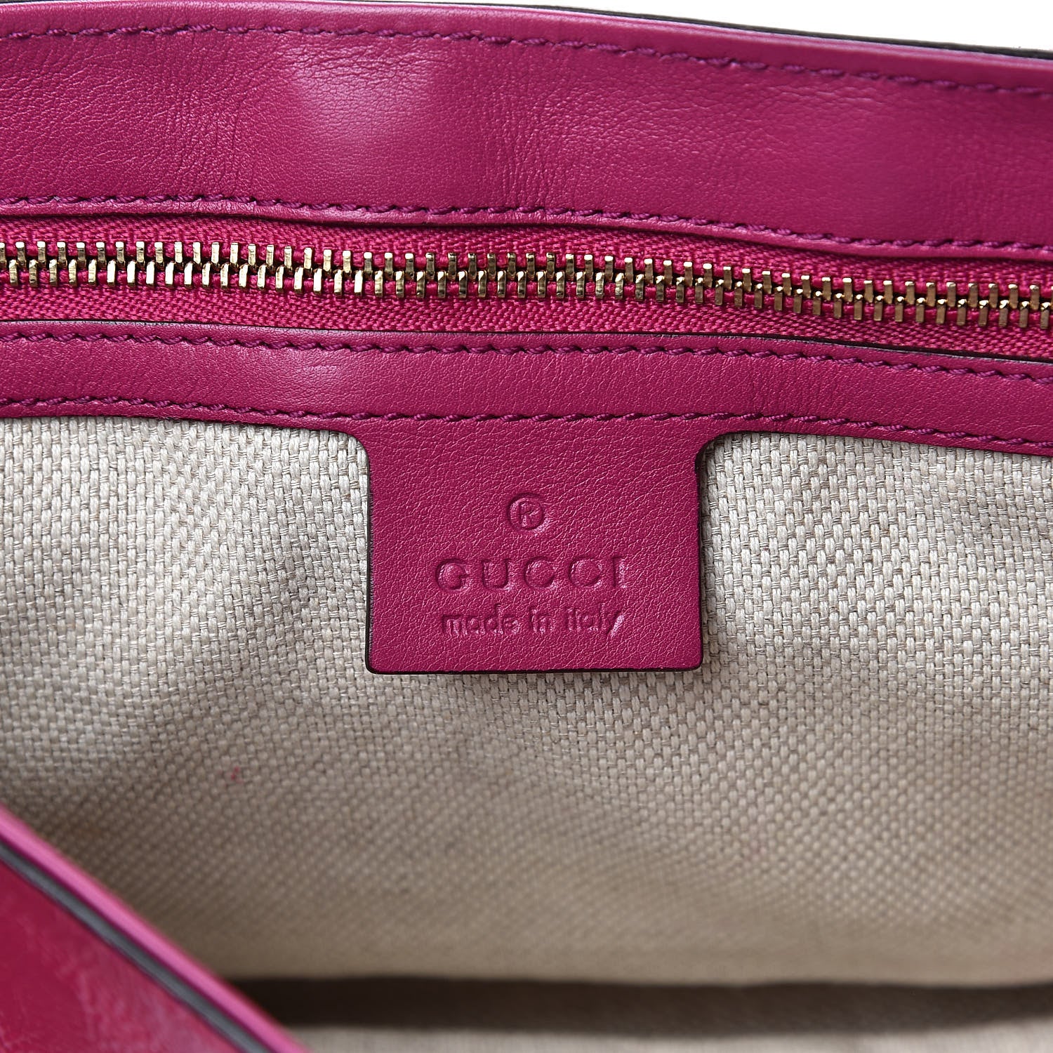 Gucci Patent Medium Soho Flap Crossbody Bright Bougainvillea 6 of 16
