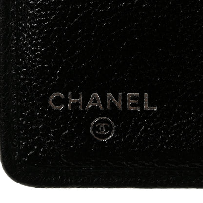 Chanel Goatskin CC Yen Wallet Black 6 of 8