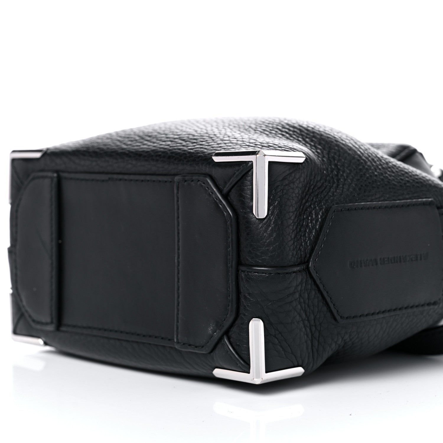 Alexander Wang Pebbled Calfskin Mini Emile Black Silver Hardware 8 of 12