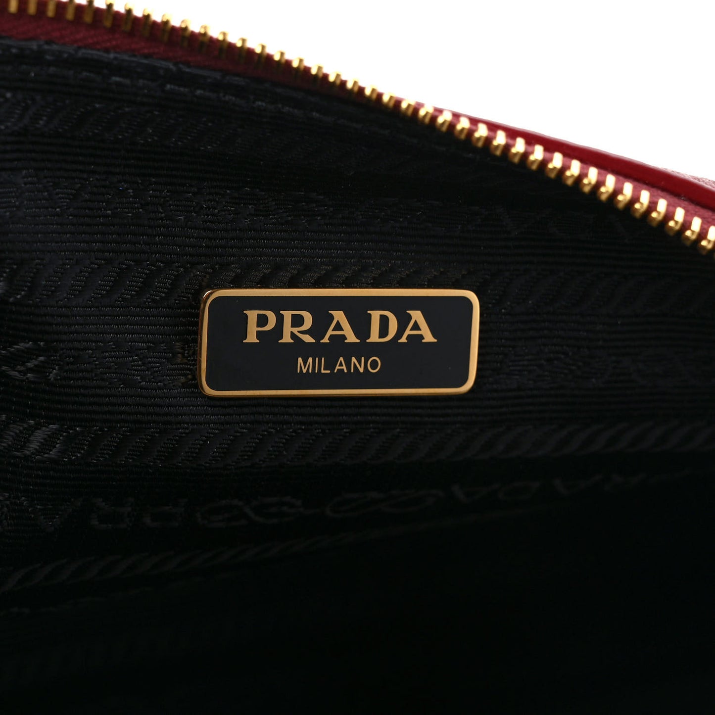 Vitello Daino Cosmetic Pouch Rubino