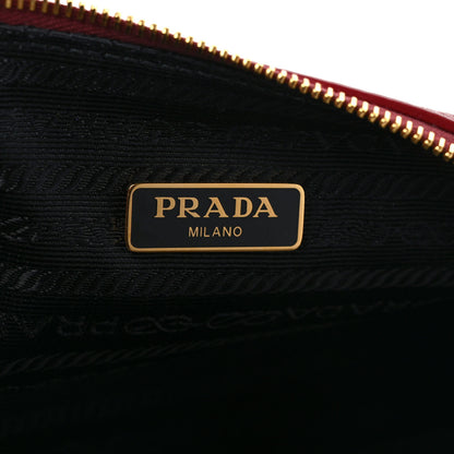 Prada Vitello Daino Cosmetic Pouch Rubino 8 of 10