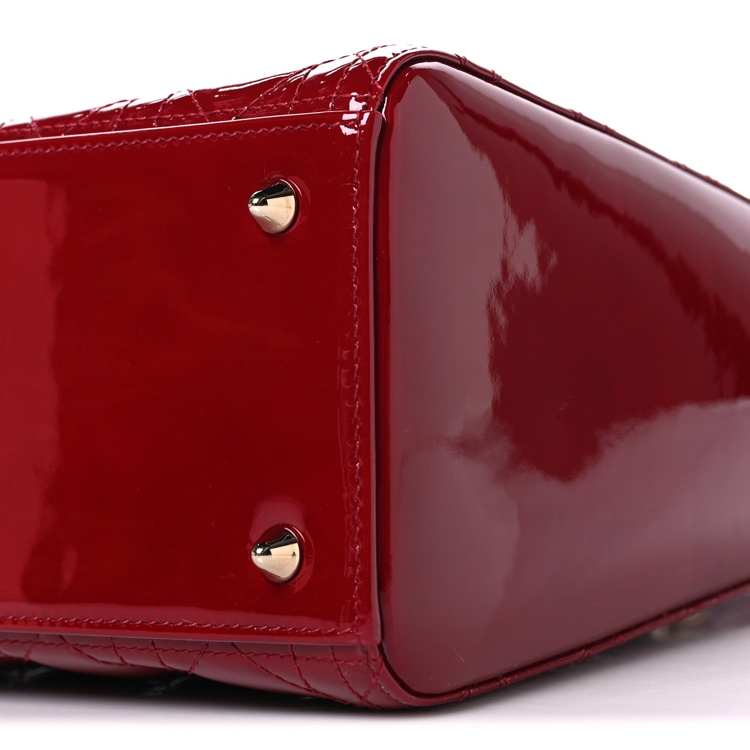 Christian Dior Patent Cannage Medium Lady Dior Red 10 of 10