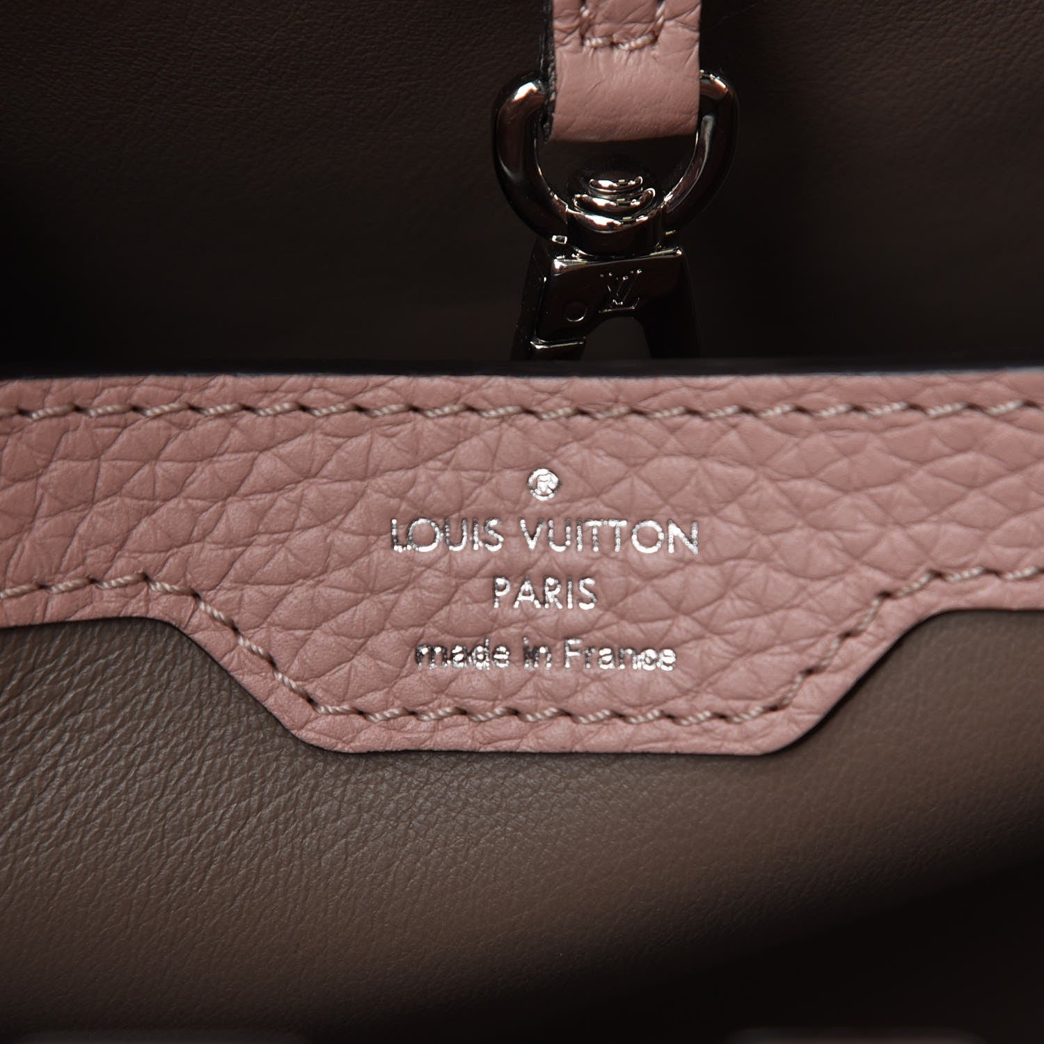Louis Vuitton Taurillon Capucines PM Magnolia 6 of 6