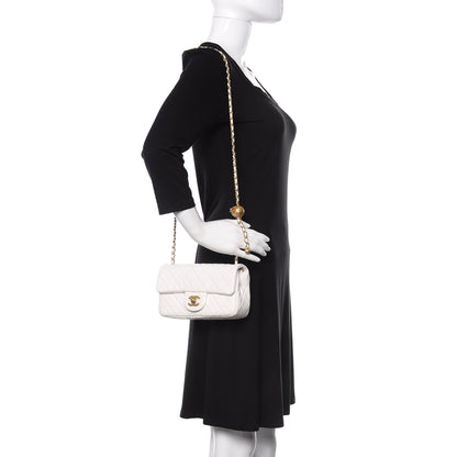 Chanel Lambskin Quilted Mini Rectangular Pearl Crush Flap White 2 of 10