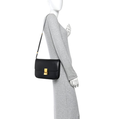 Celine Box Calfskin Medium Classic Box Flap Bag Black 2 of 12
