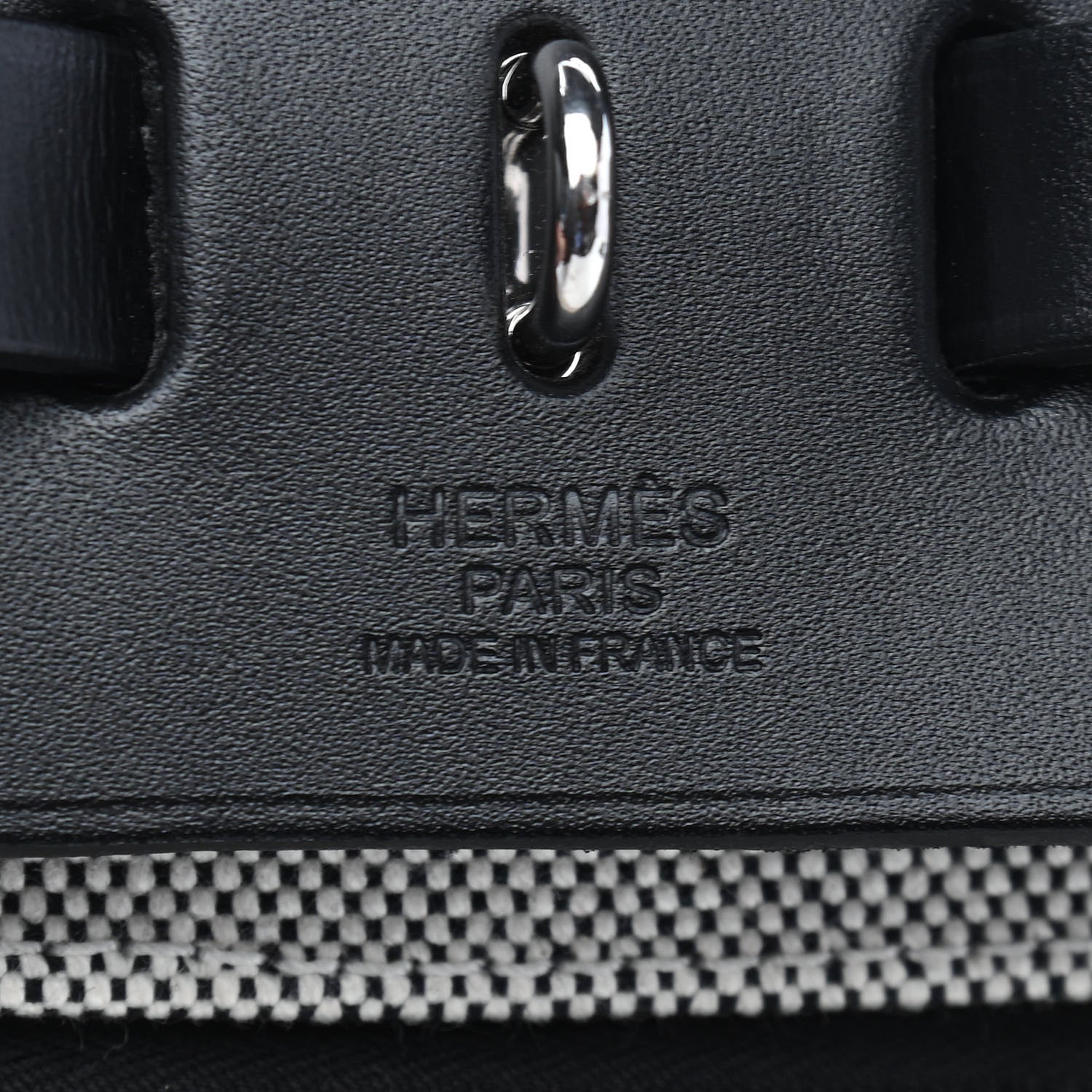 Hermes Toile H Berline Vache Hunter Herbag Zip PM 31 Black Ecru 6 of 10