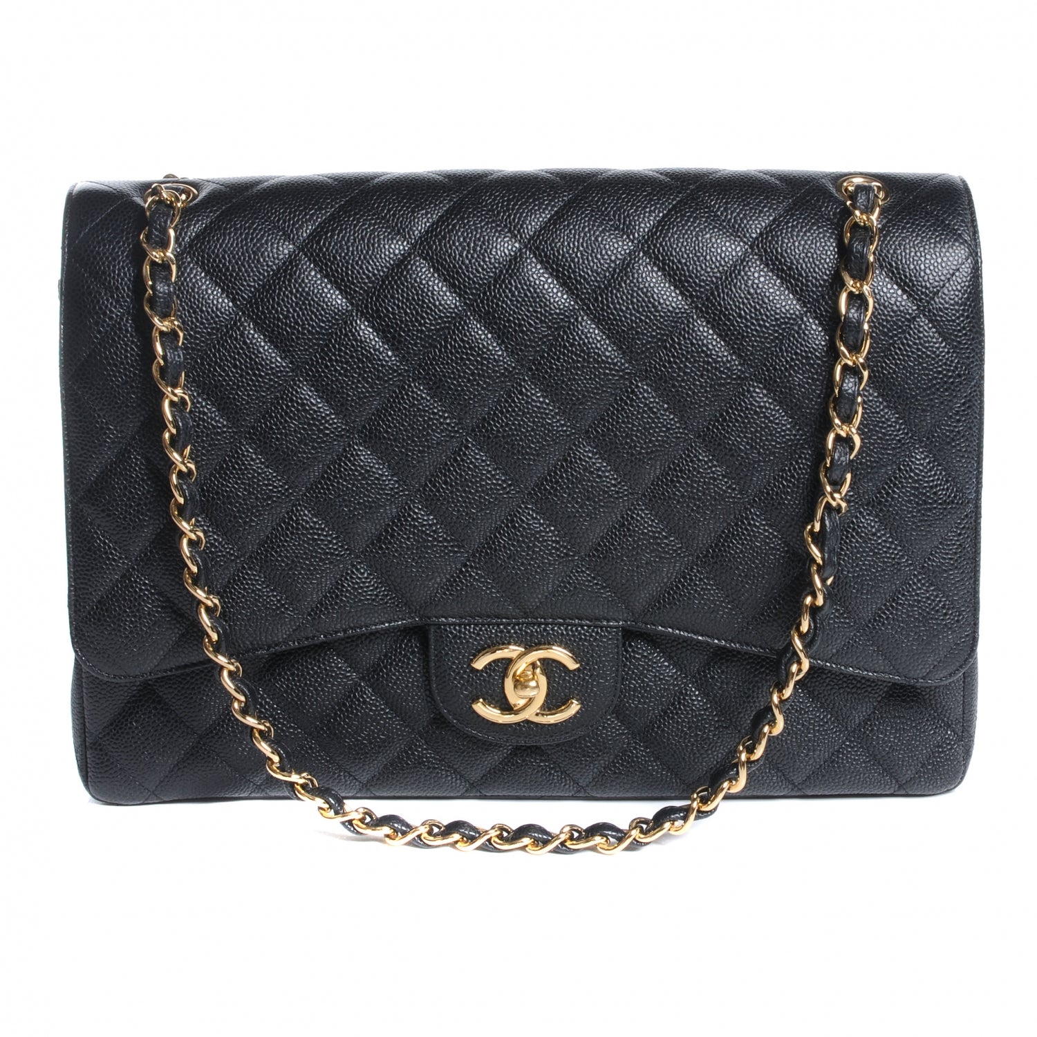 Chanel Caviar Quilted Maxi Double Flap Black 1 of 10