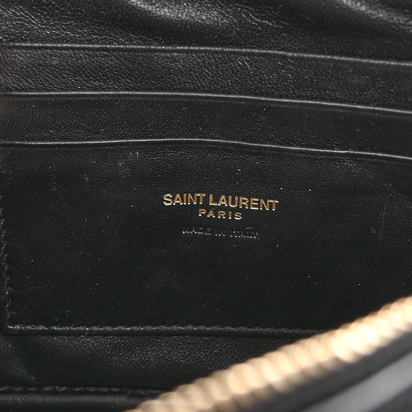 SAINT LAURENT Grain De Poudre Matelasse Monogram Mini Lou Camera Bag Black