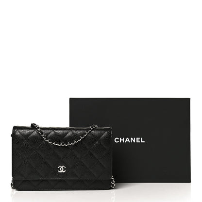 Chanel Caviar Quilted Wallet On Chain WOC Black 15 of 15