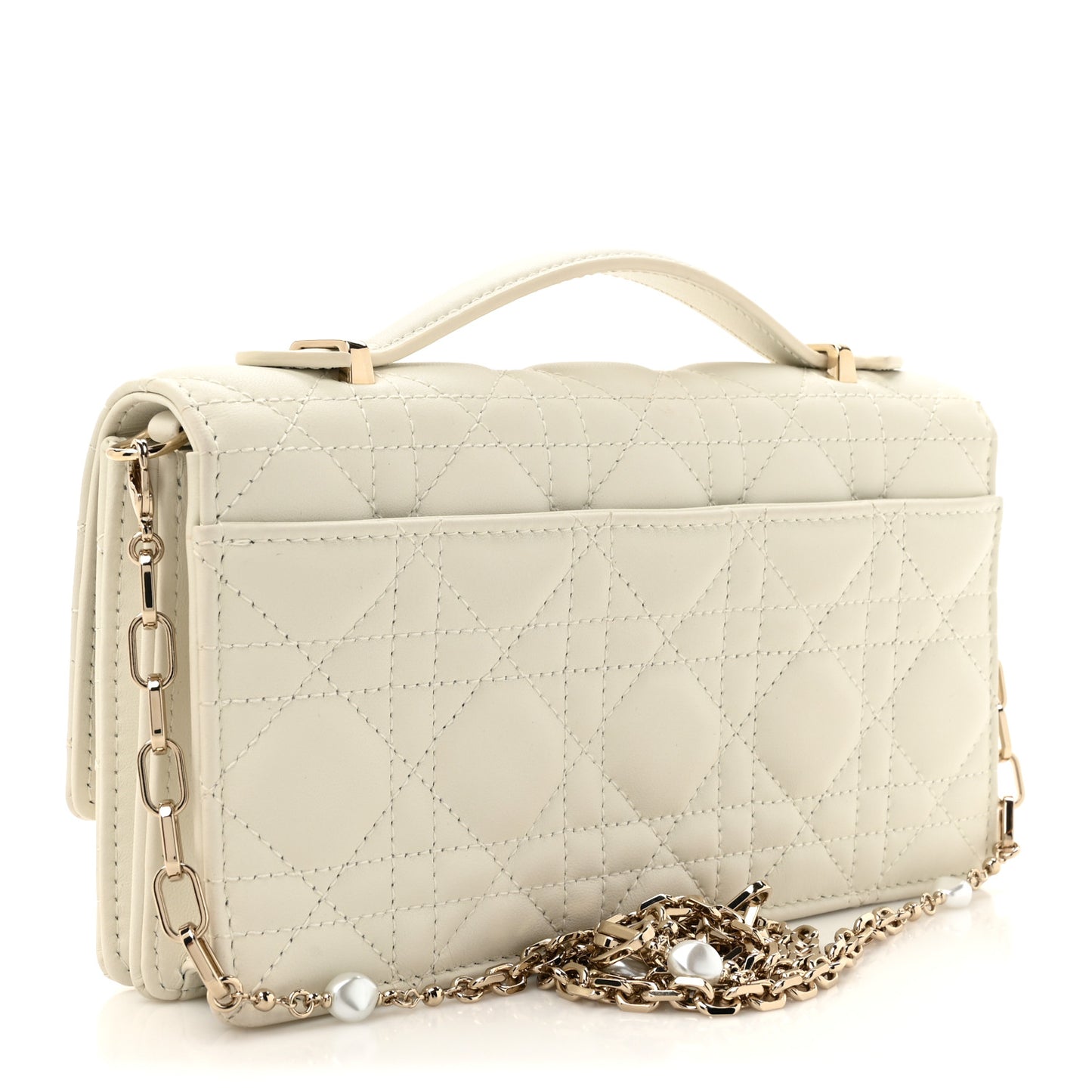 Lambskin Cannage Mini My Dior Bag Latte
