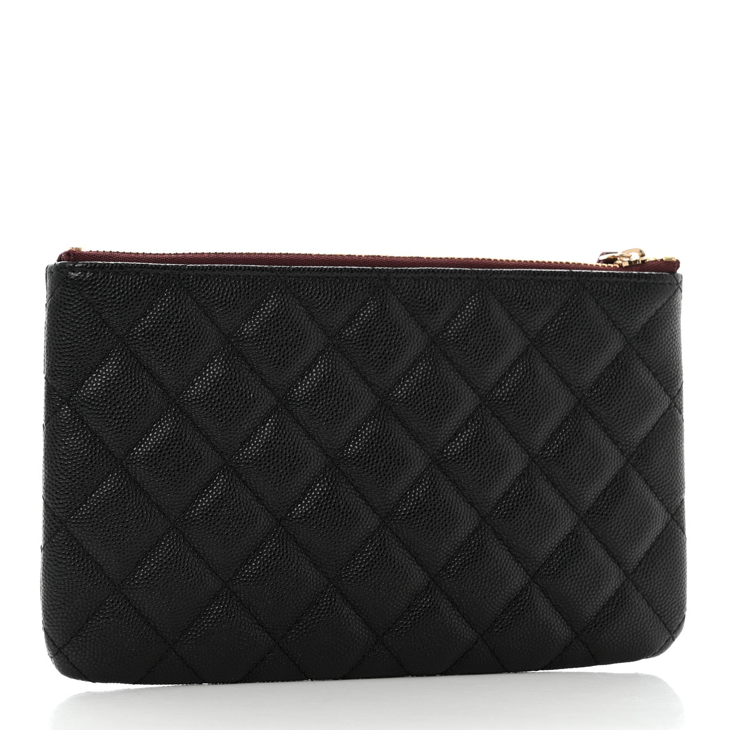 Chanel Caviar Quilted Cosmetic Case Black 3 of 8