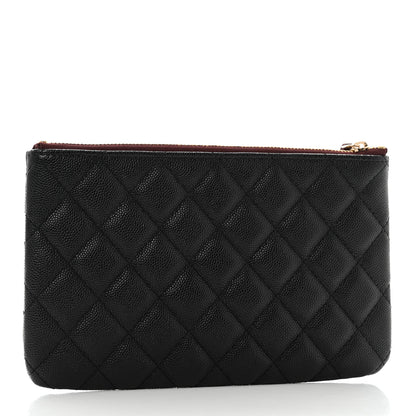 Chanel Caviar Quilted Cosmetic Case Black 3 of 8