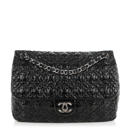 Chanel Vinyl Rock In Moscow Single Flap Black 1 of 9
