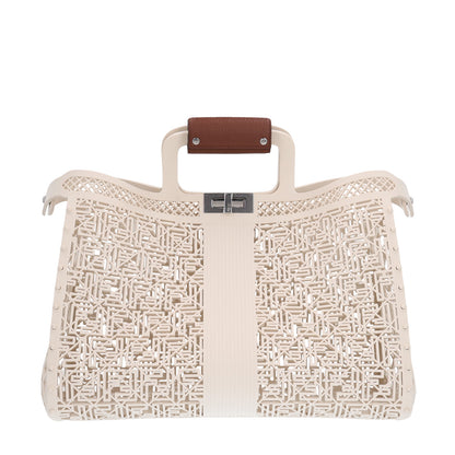 Fendi Recycled Plastic Basket Forty8 Satchel White 1 of 10