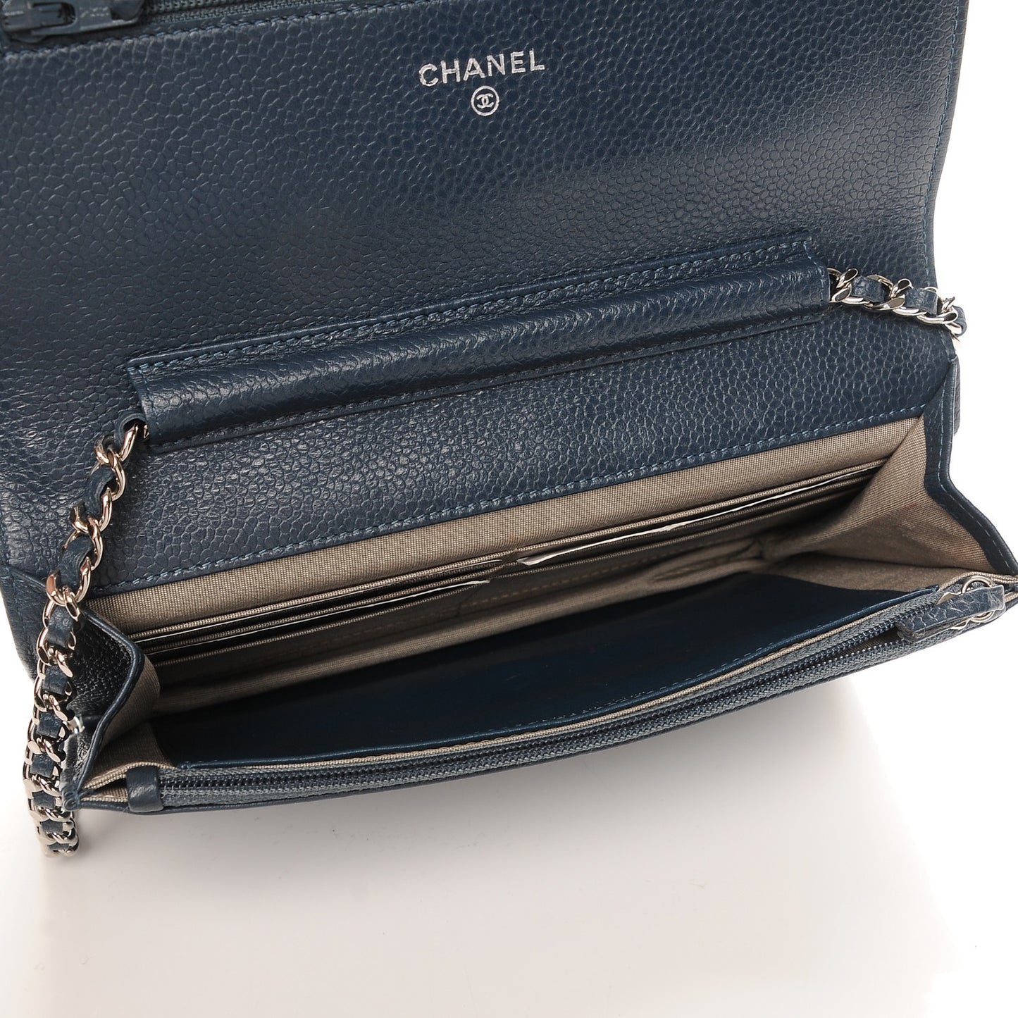 Caviar Timeless CC Wallet On Chain WOC Navy Blue