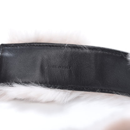 Prada Rabbit Fur Lapin Flowers Shoulder Strap Opale 4 of 5