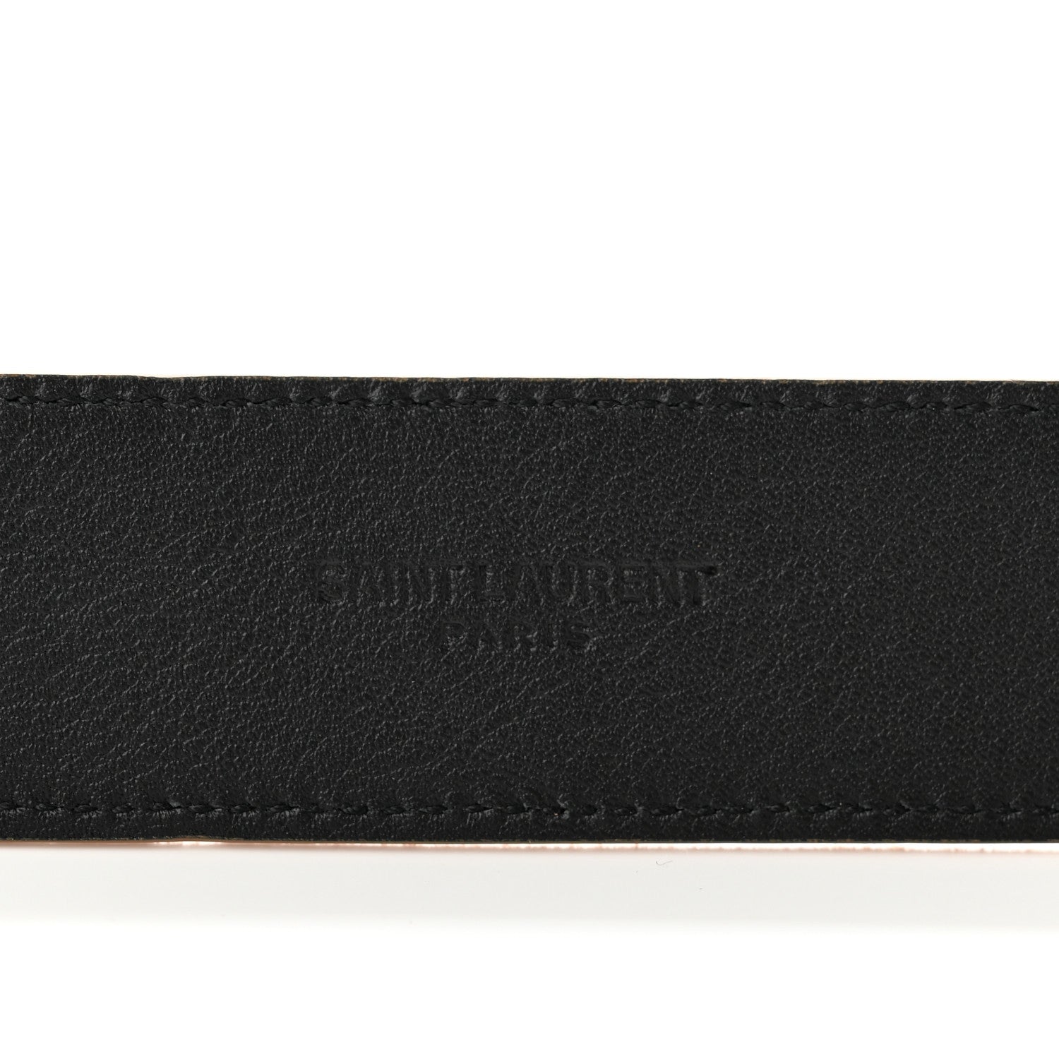 Saint Laurent Suede Monogram Square Buckle Belt 70 Tan Bronze 3 of 6