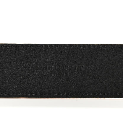 Saint Laurent Suede Monogram Square Buckle Belt 70 Tan Bronze 3 of 6