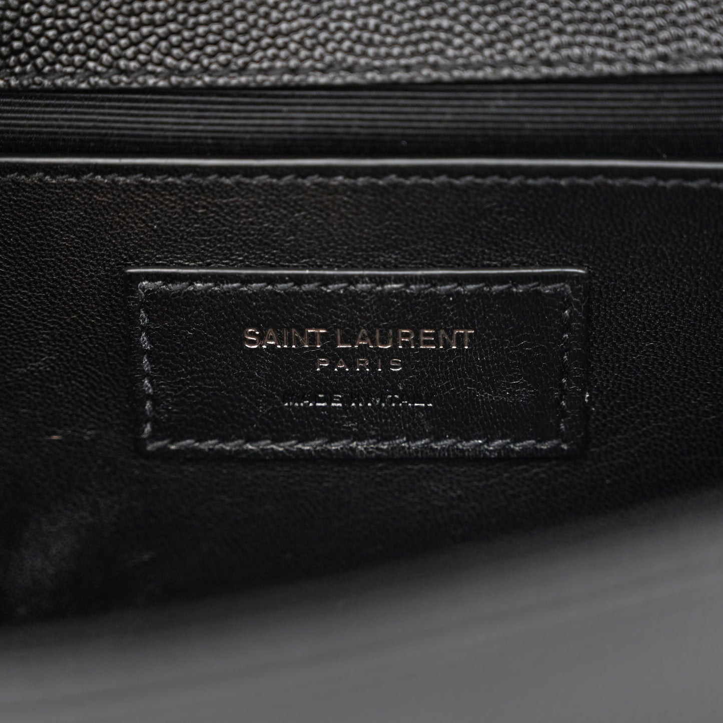Grain De Poudre Medium Classic Monogram Monochrome Kate Satchel Black