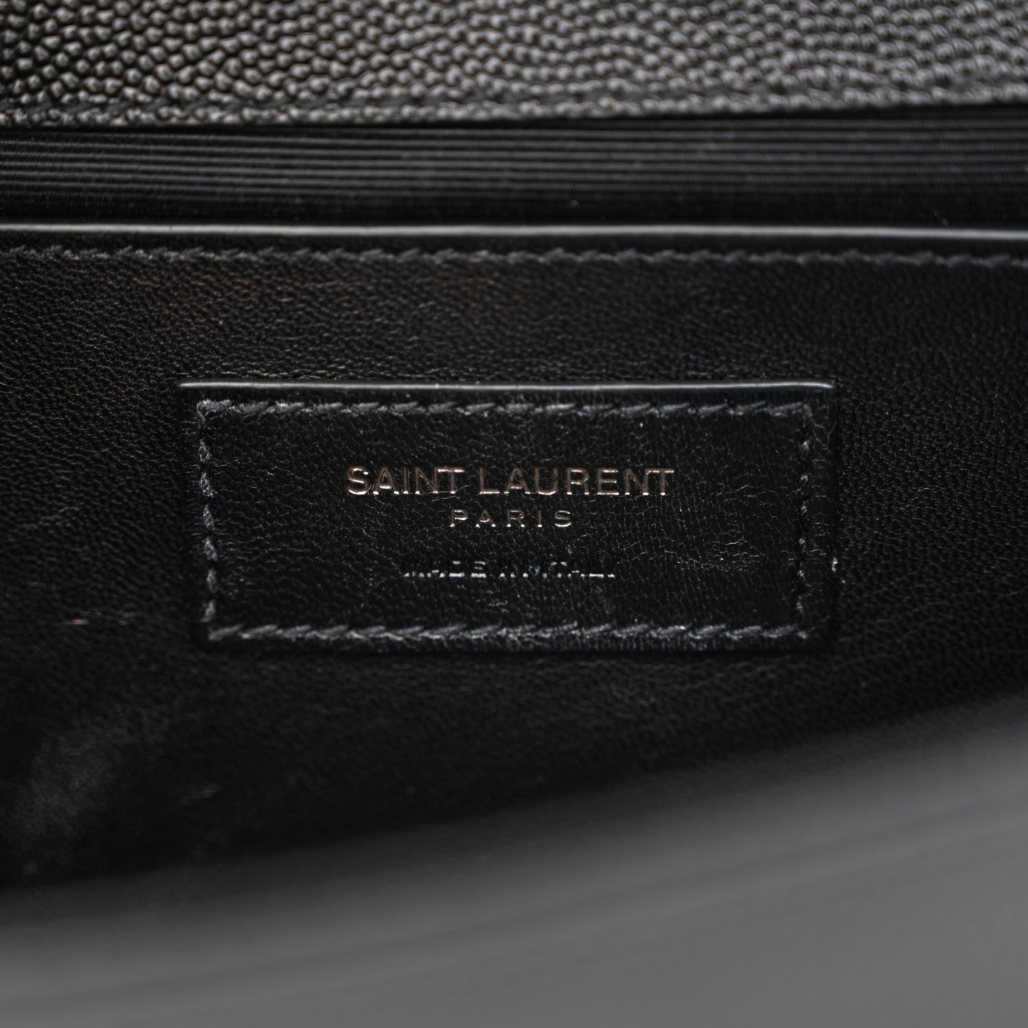 Saint Laurent Grain De Poudre Medium Classic Monogram Monochrome Kate Satchel Black 6 of 13