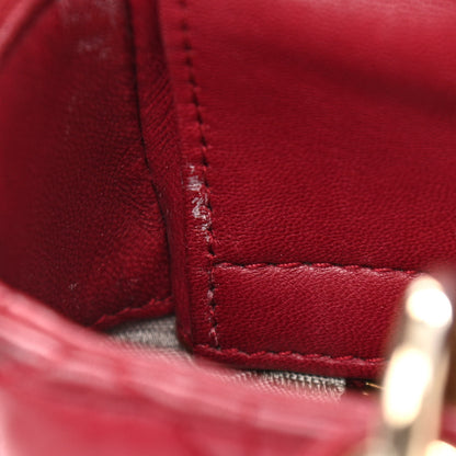 Christian Dior Lambskin Cannage Small Lucky Badges My Lady Dior Red 13 of 21