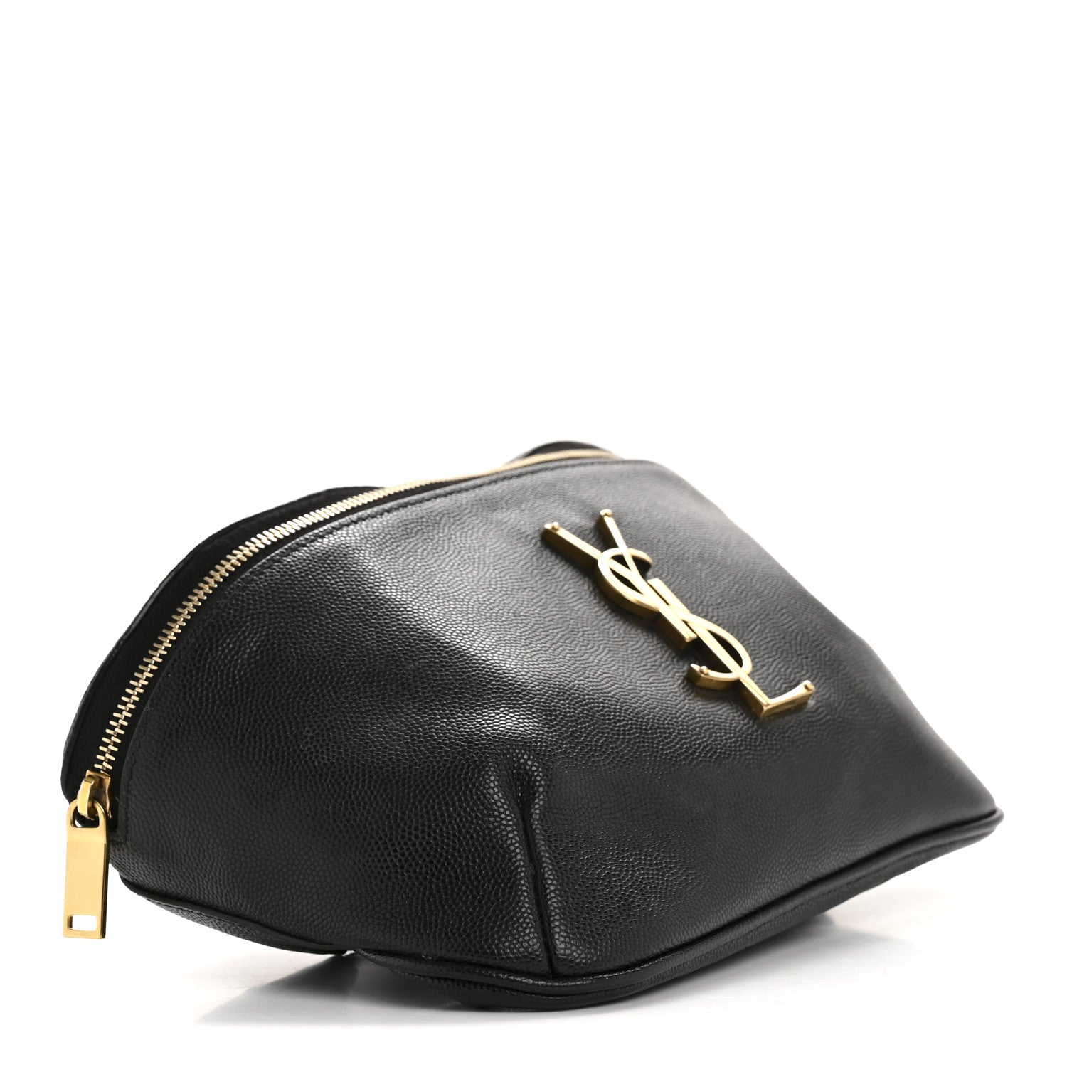Saint Laurent Grain De Poudre Monogram Belt Bag Black 4 of 11