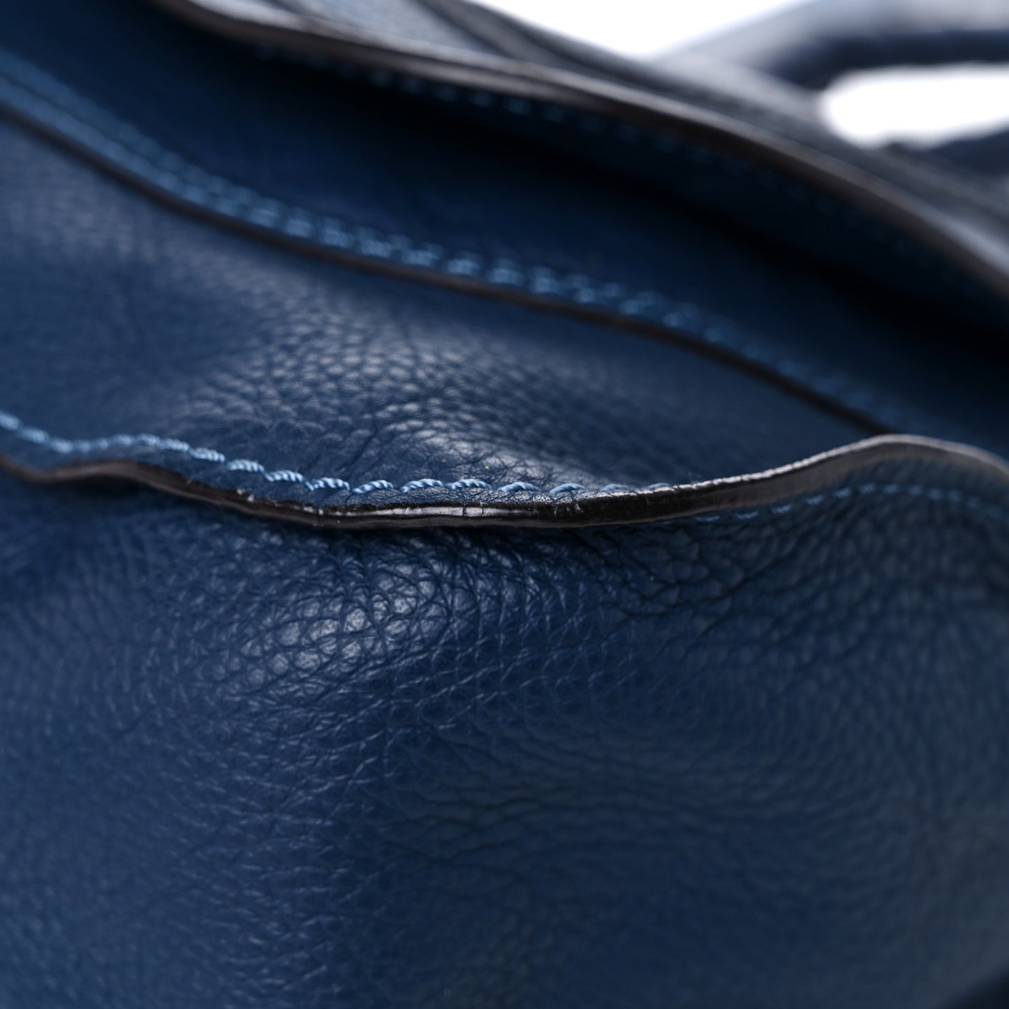 Calfskin Medium Marcie Satchel Navy