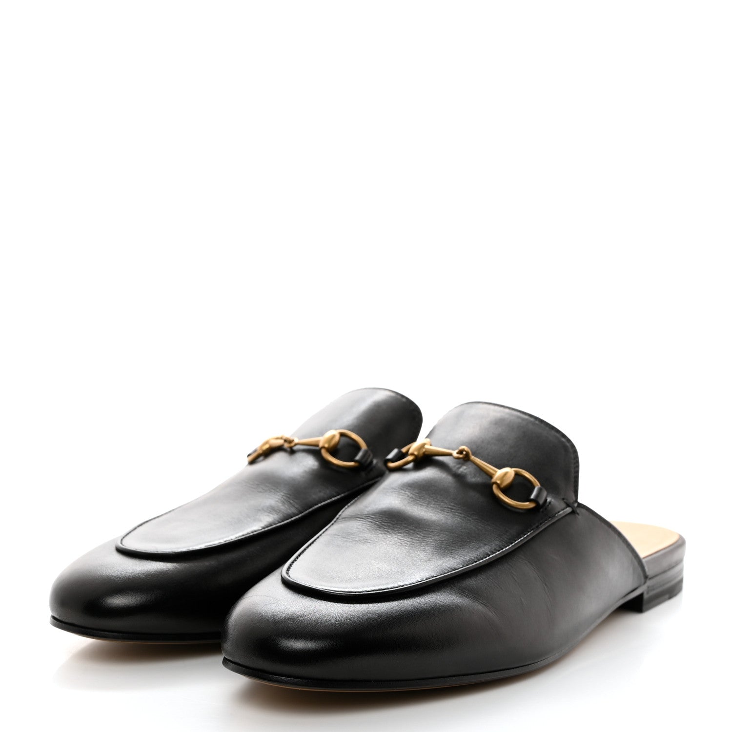 Gucci Calfskin Womens Princetown Slippers 40.5 Black 3 of 9