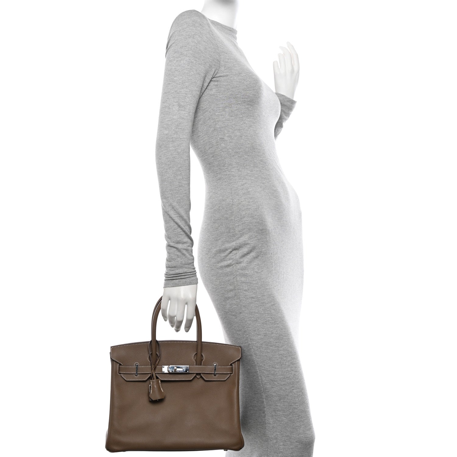 Hermes Epsom BIRKIN 30 Etoupe 2 of 12