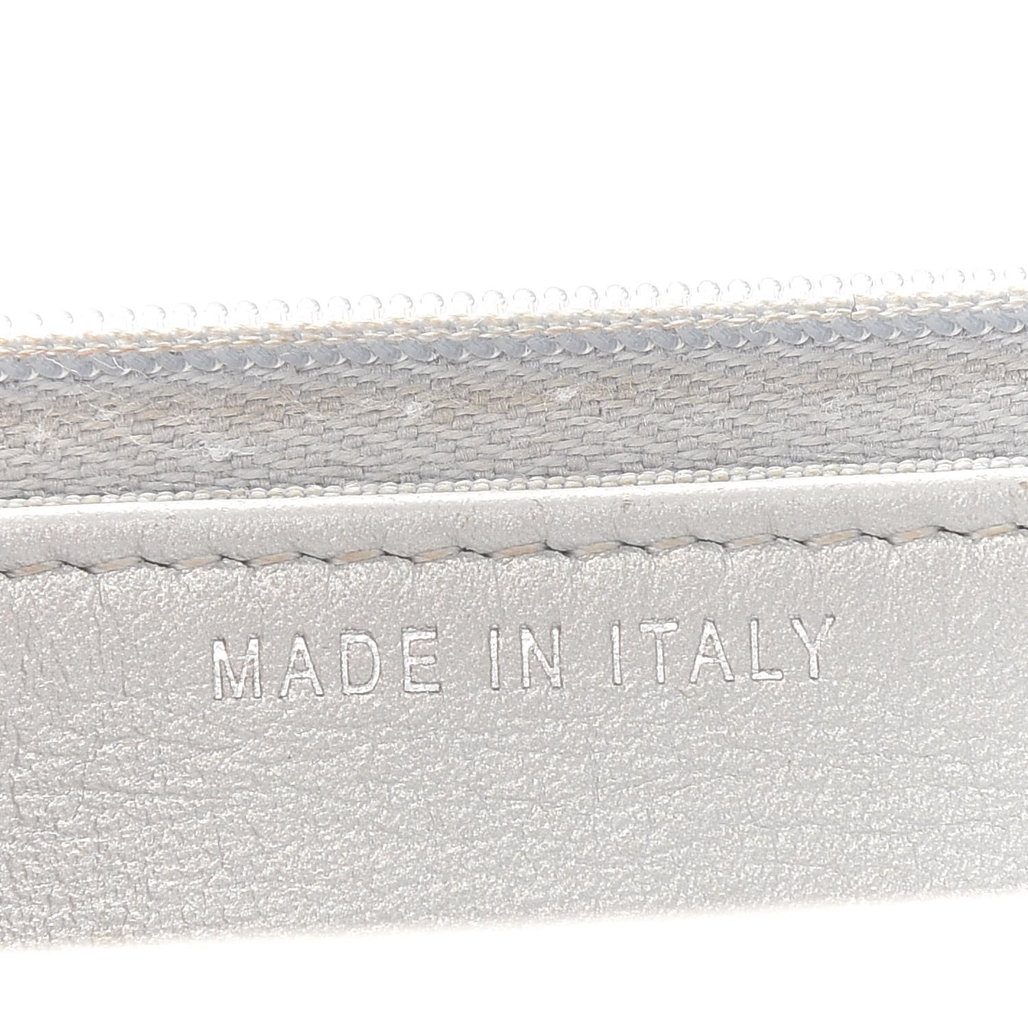 Chanel Metallic Lambskin Quilted Wallet On Chain WOC Silver 6 of 13